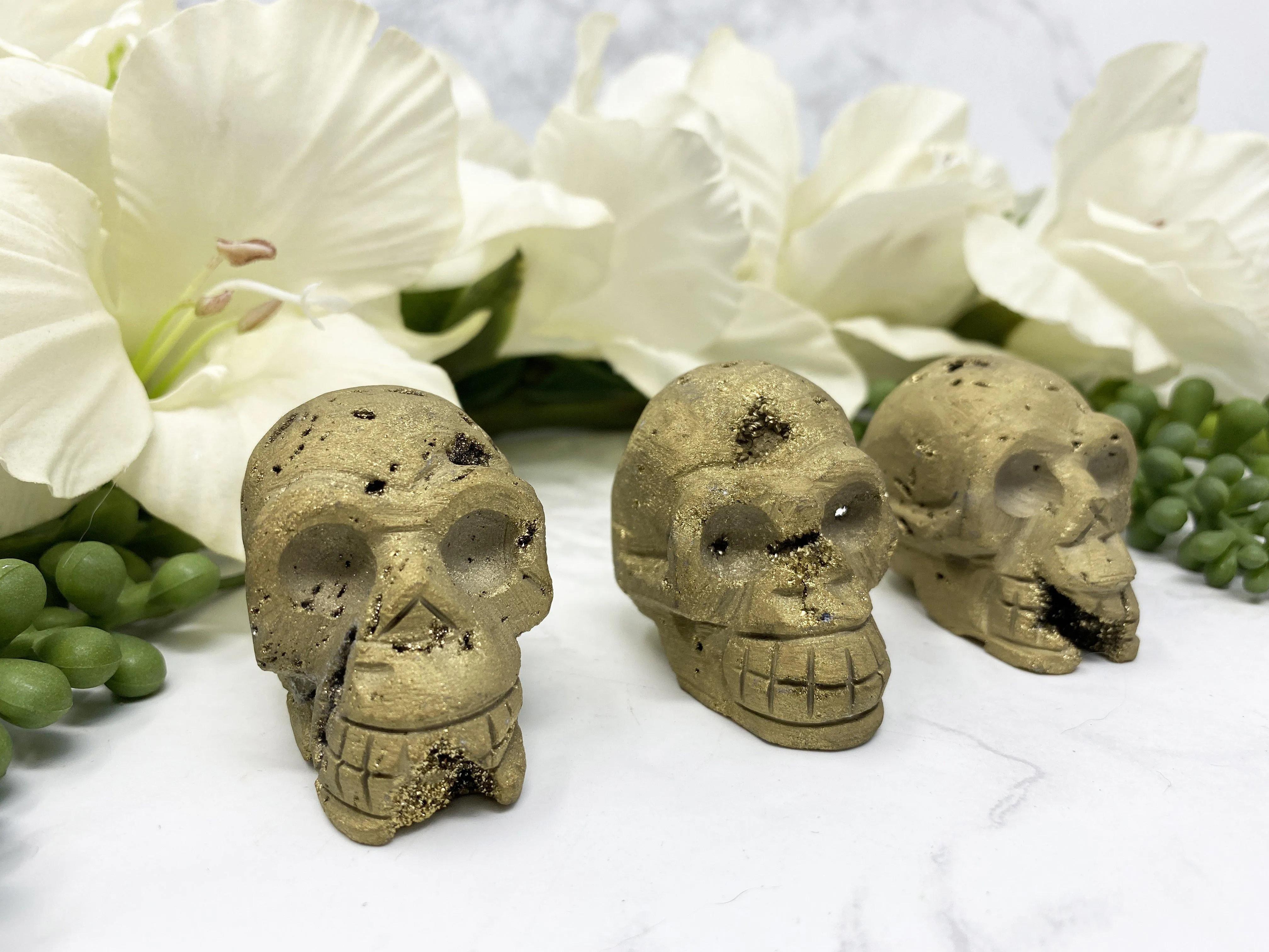Aura Quartz Skull
