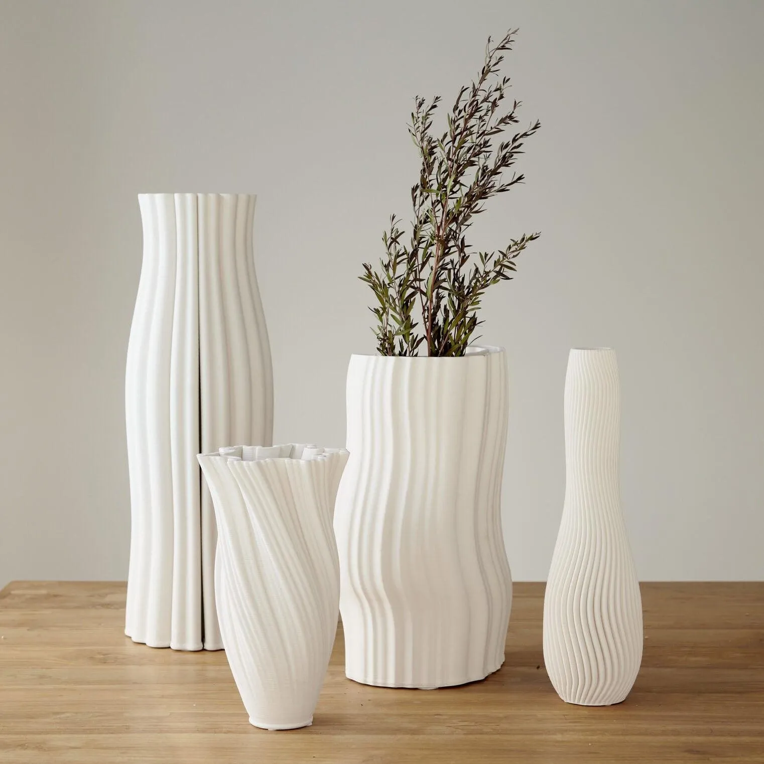 Ava White Vase | 47cm