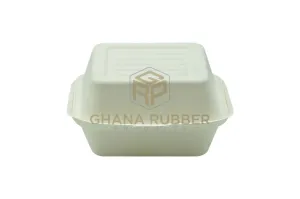 Bagasse Clamshell Boxes 6" x 6"