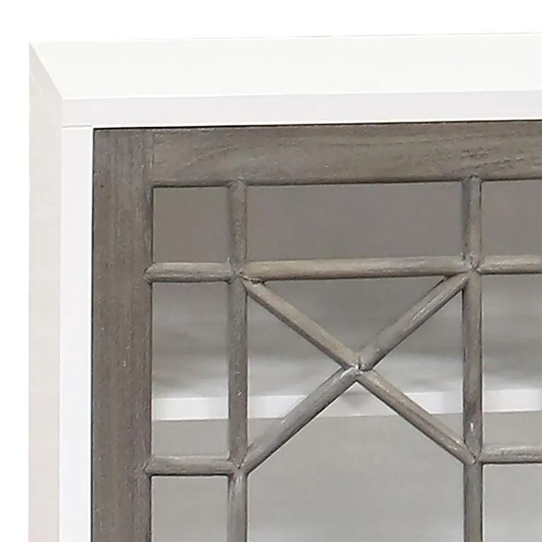 Bamboo Fretwork Glass Door Sideboard