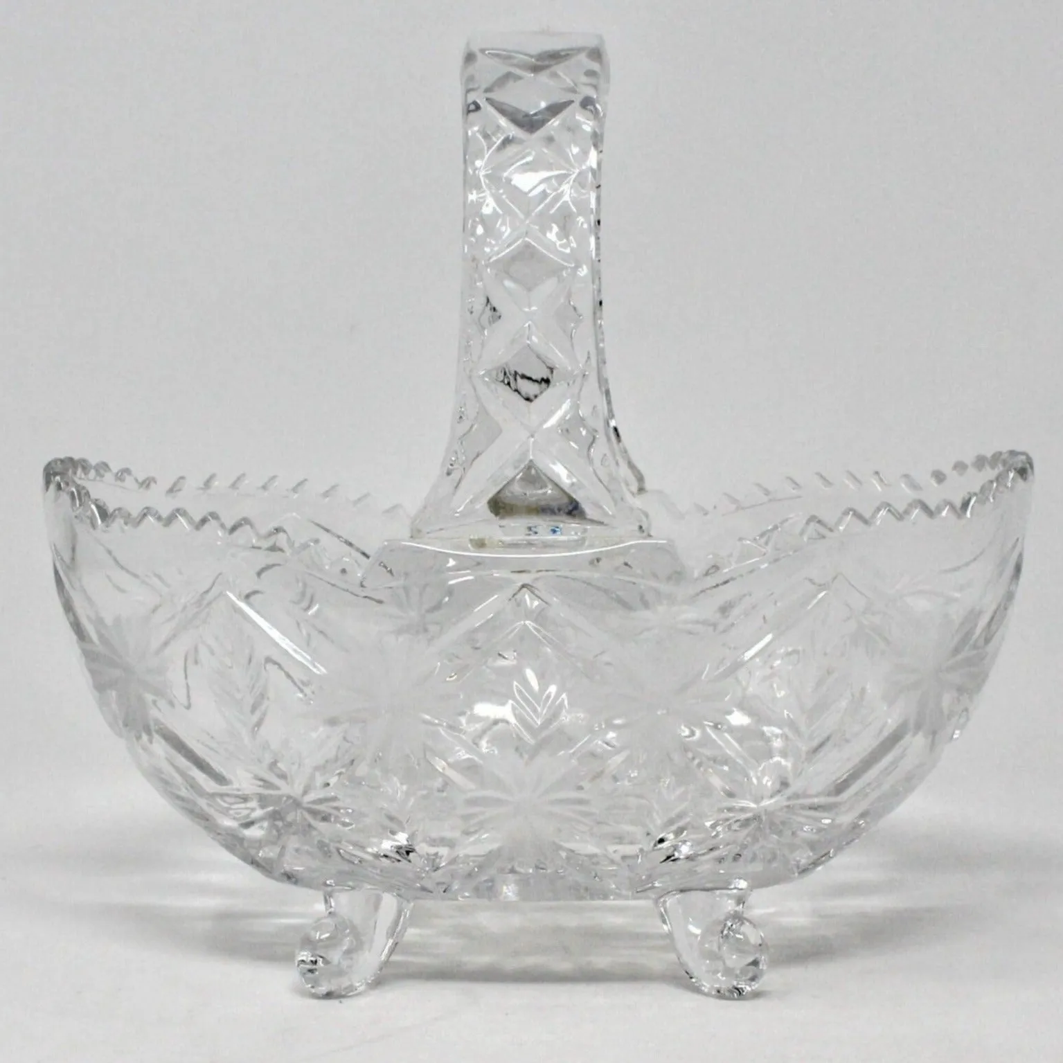 Basket, Anna Hutte, Margaret. Lead Crystal, Germany