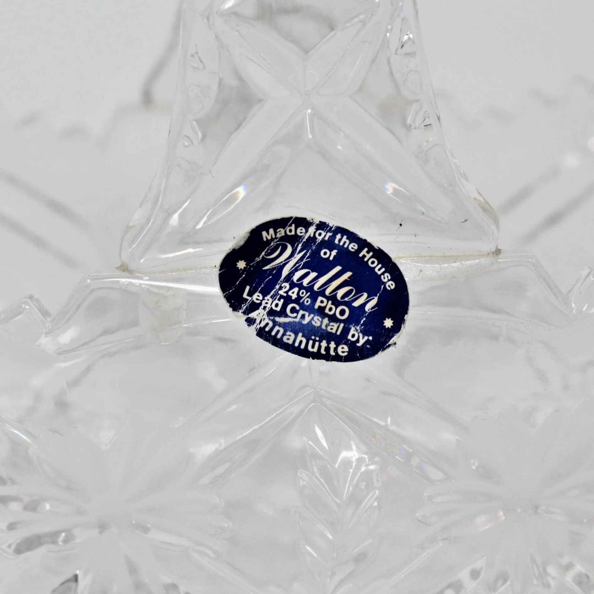 Basket, Anna Hutte, Margaret. Lead Crystal, Germany