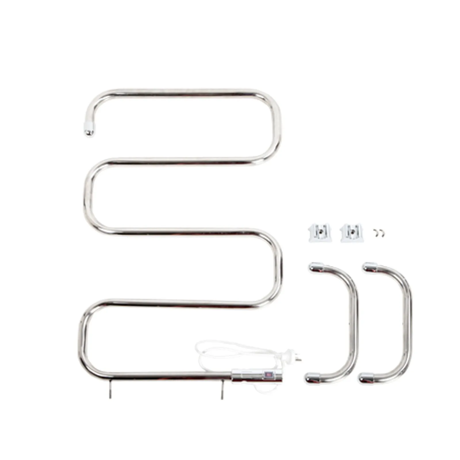 Bathroom Mobile Electric Heated Towel Rail Heating Rods Unit Stainless Steel