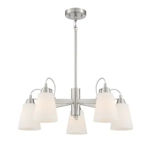 Beckonridge 26 in. 5 Lights Chandelier Brushed Nickel finish