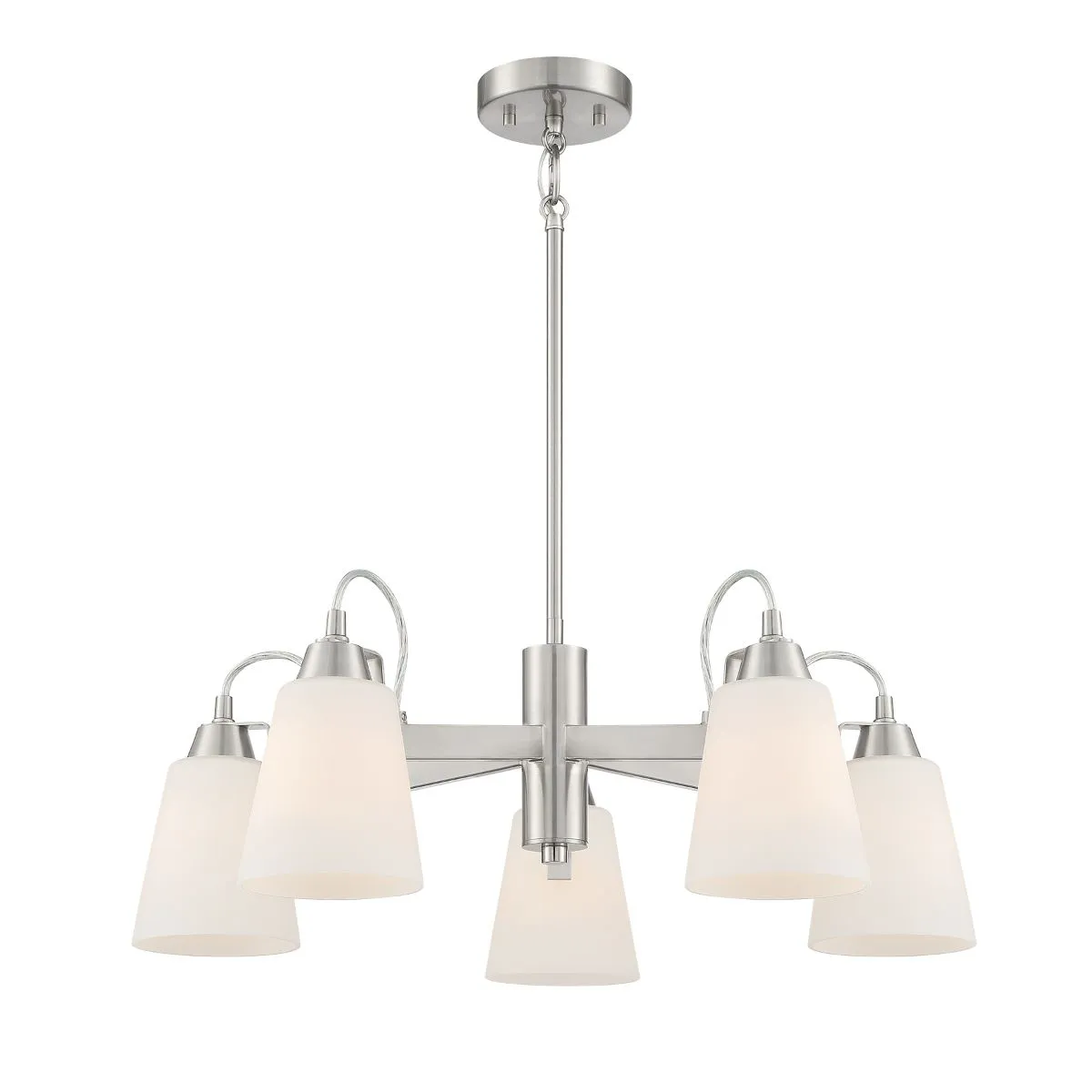 Beckonridge 26 in. 5 Lights Chandelier Brushed Nickel finish