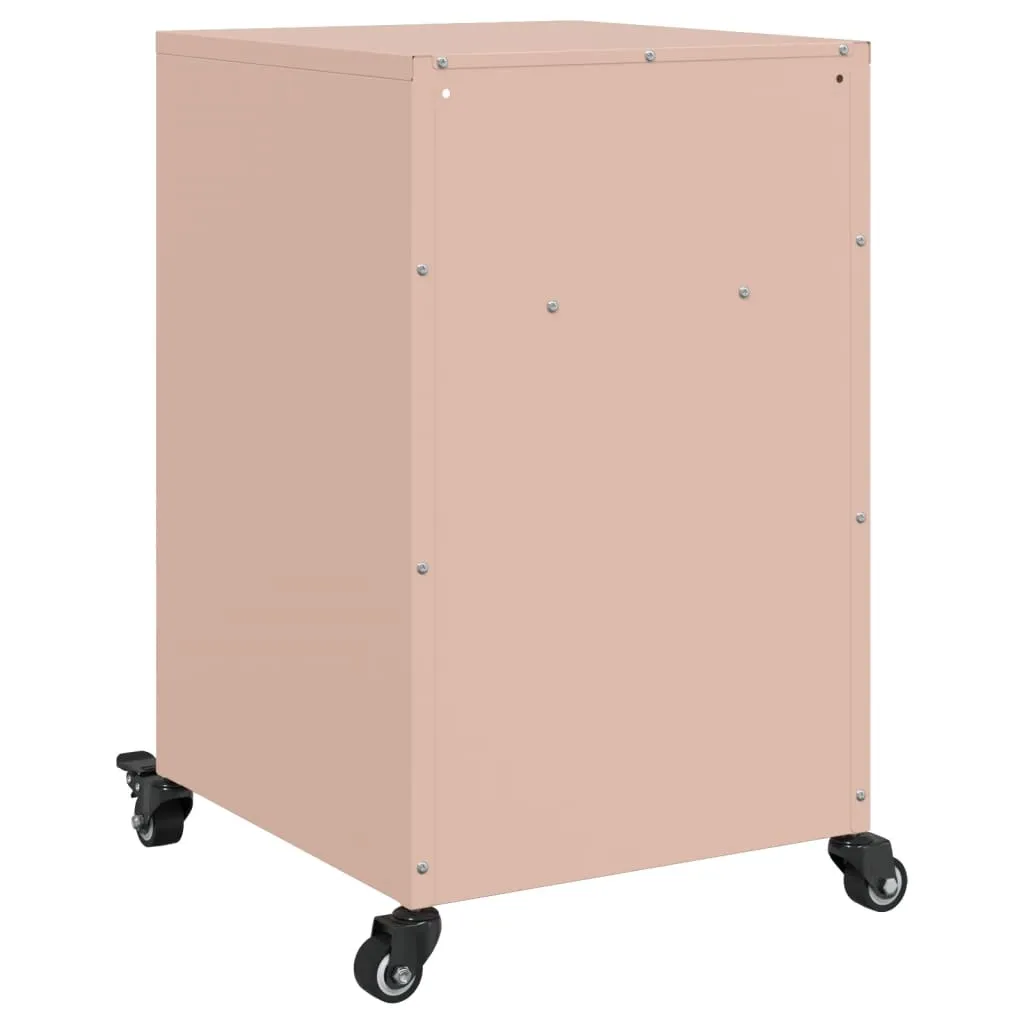 Bedside Cabinets 2 pcs Pink 36x39x59 cm Steel