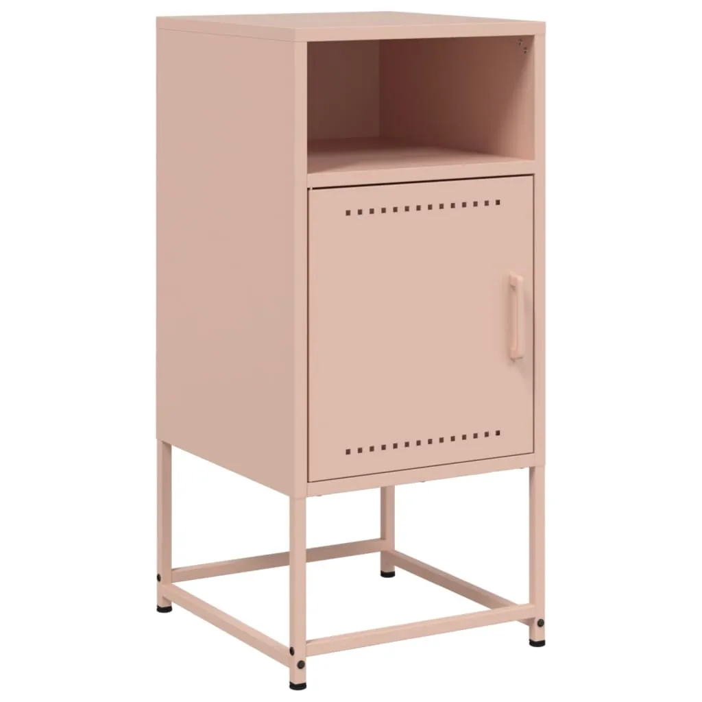 Bedside Cabinets 2 pcs Pink 36x39x78 cm Steel