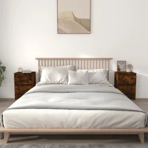 Bedside Cabinets 2 pcs Smoked Oak 40x35x70 cm