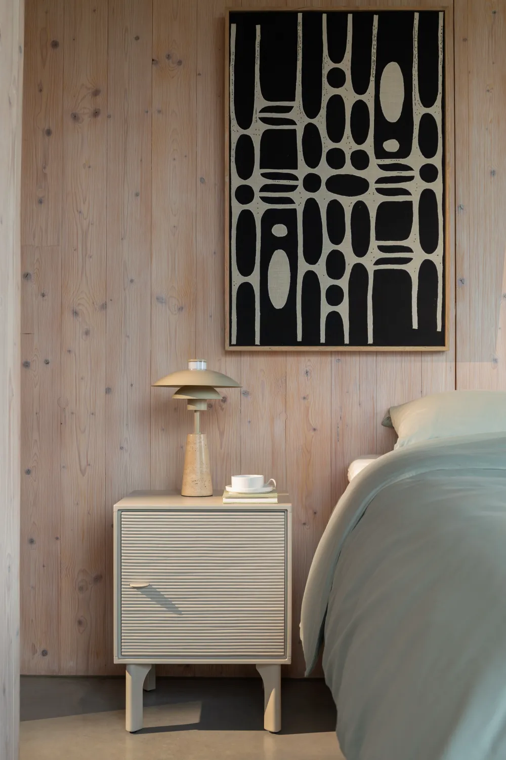 Beige 1-Door Bed Stand | Zuiver Morning