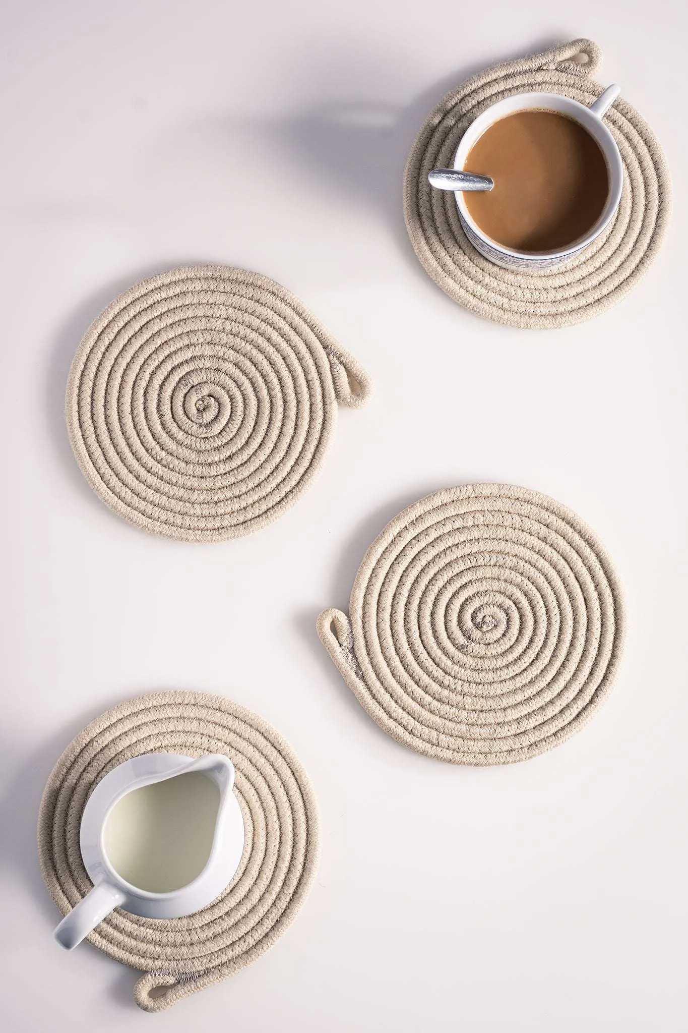 Beige Coaster - 15cm