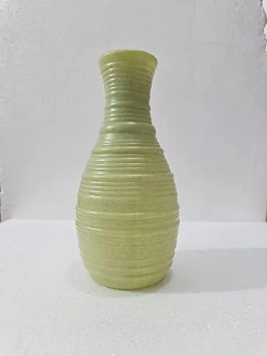 BEKNER Plastic Flower Vase Unbreakable Vase Ceramic Look Vase for Home Décor Modern Floral Flower Vase |Decorative Planter/Vase for Home Décor/Office/Patio/Garden/Balcony/Windowsill