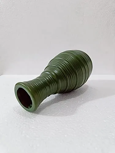 BEKNER Plastic Flower Vase Unbreakable Vase Ceramic Look Vase for Home Décor Modern Floral Flower Vase |Decorative Planter/Vase for Home Décor/Office/Patio/Garden/Balcony/Windowsill