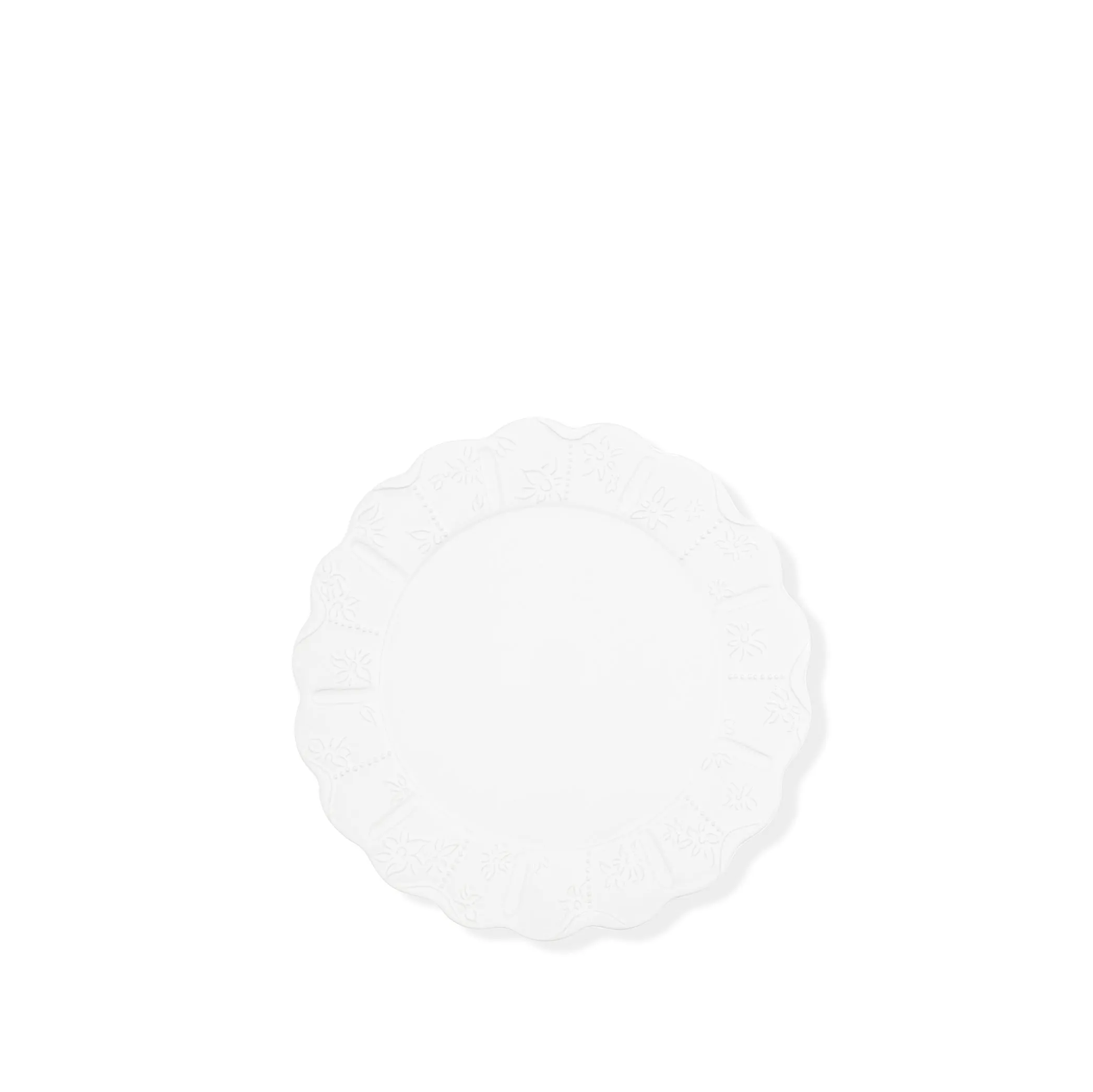 Bernadette's Falling Flower White Side Plate, 20cm