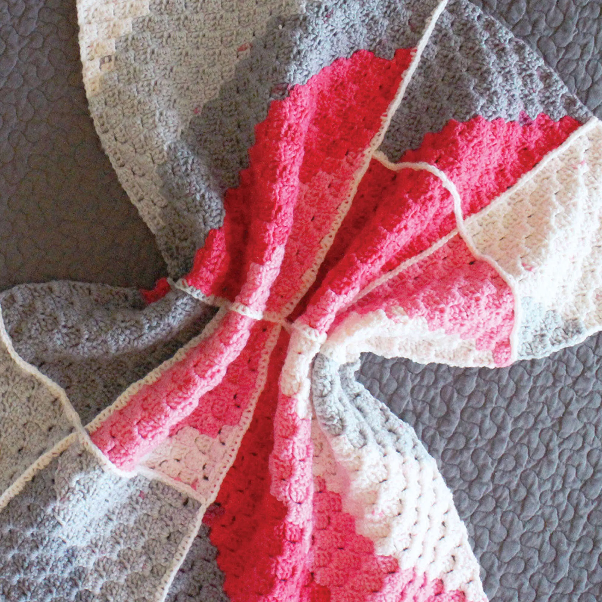 Bernat Geometric Crochet Baby Blanket
