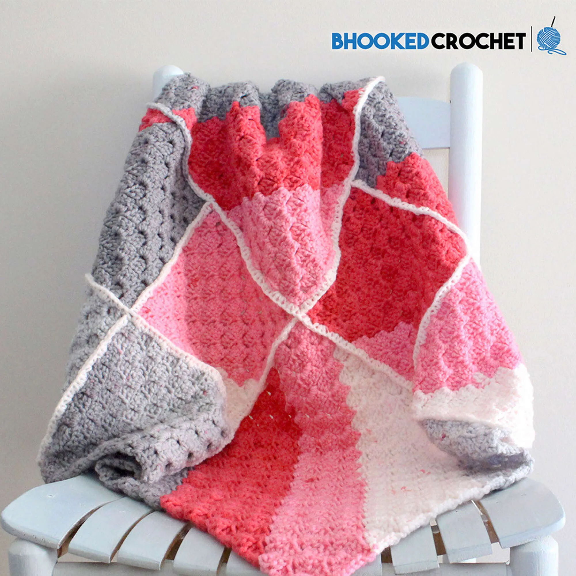 Bernat Geometric Crochet Baby Blanket