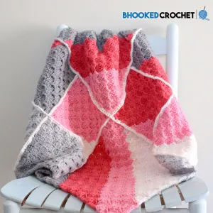 Bernat Geometric Crochet Baby Blanket