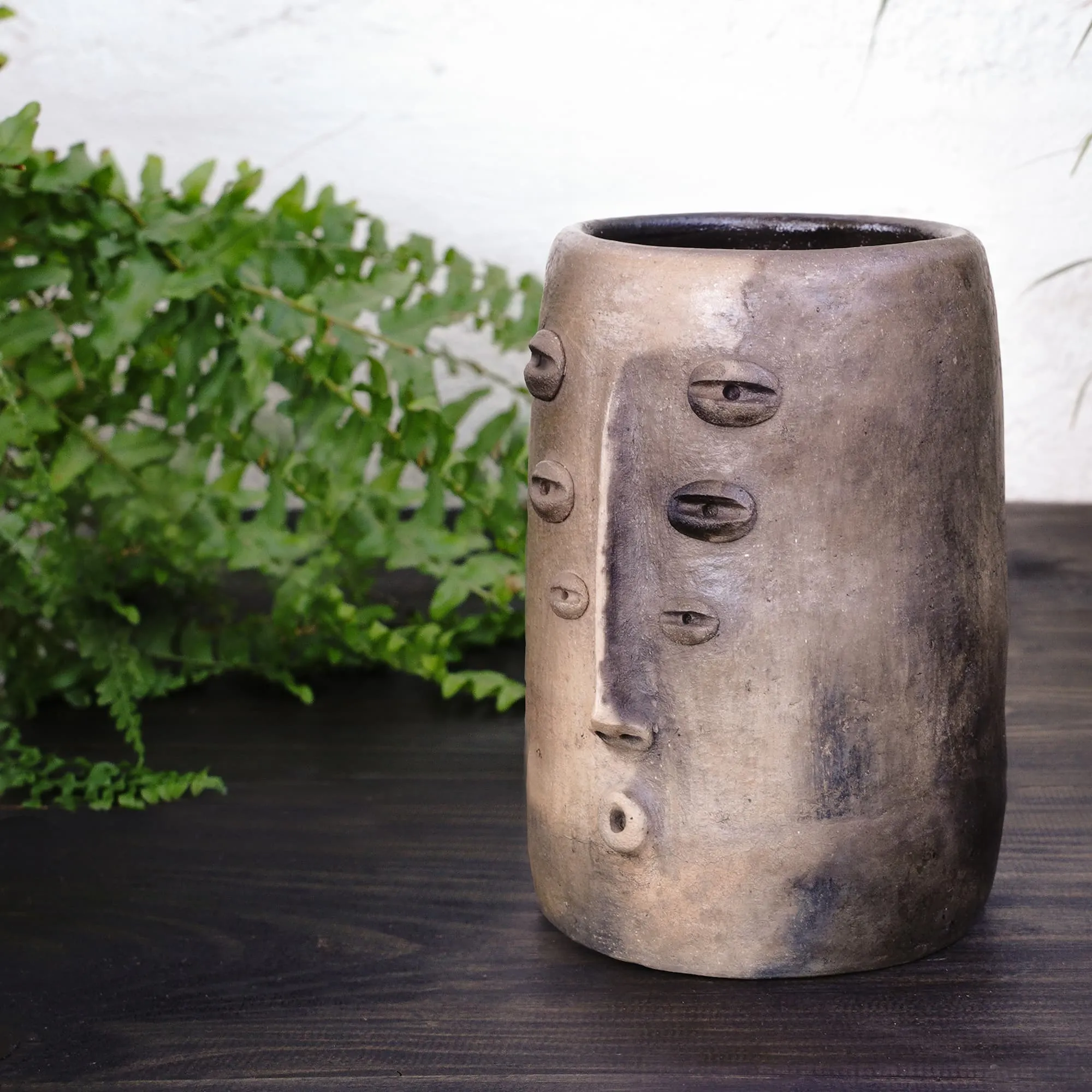 Bespoke Mexican Clay Tall Vase
