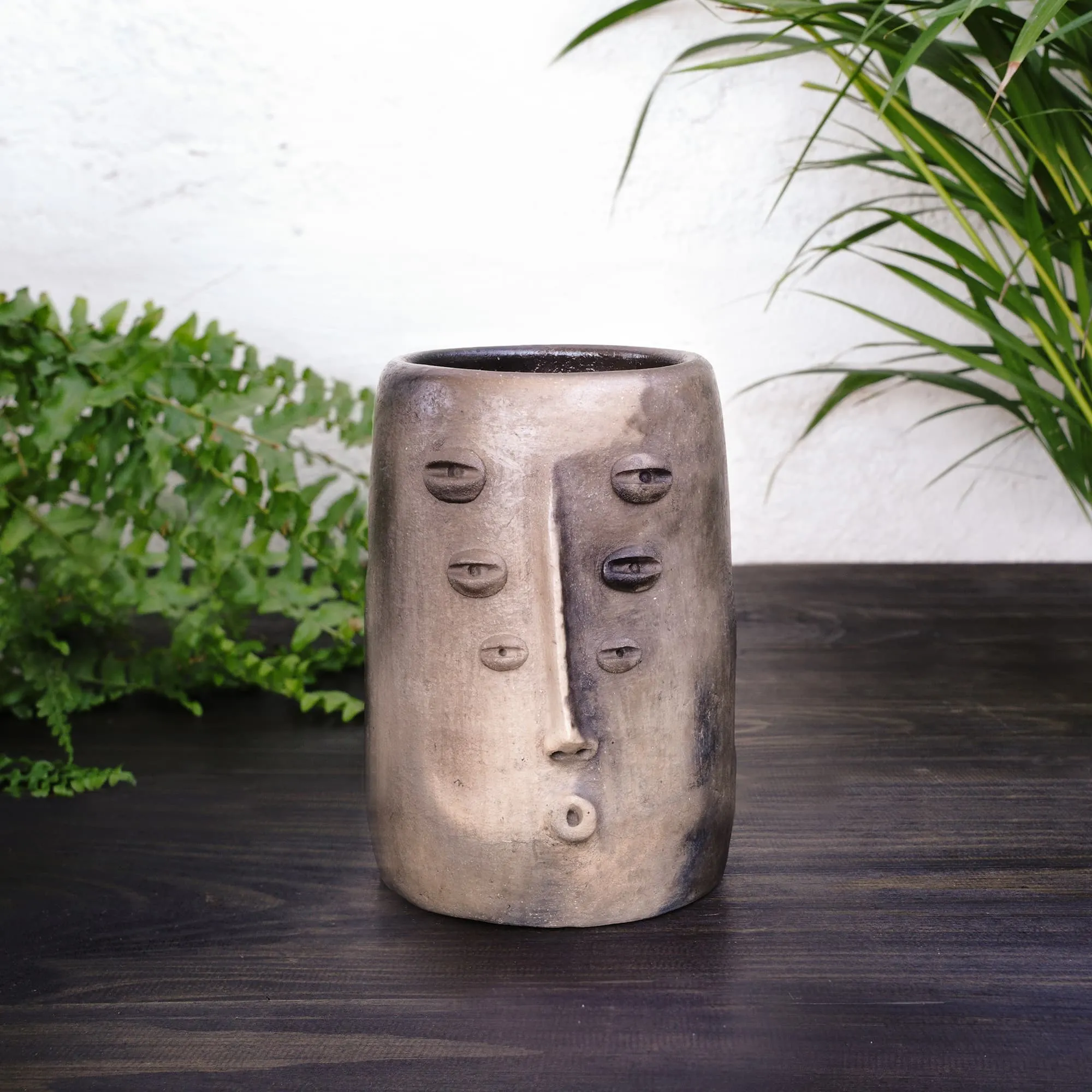 Bespoke Mexican Clay Tall Vase