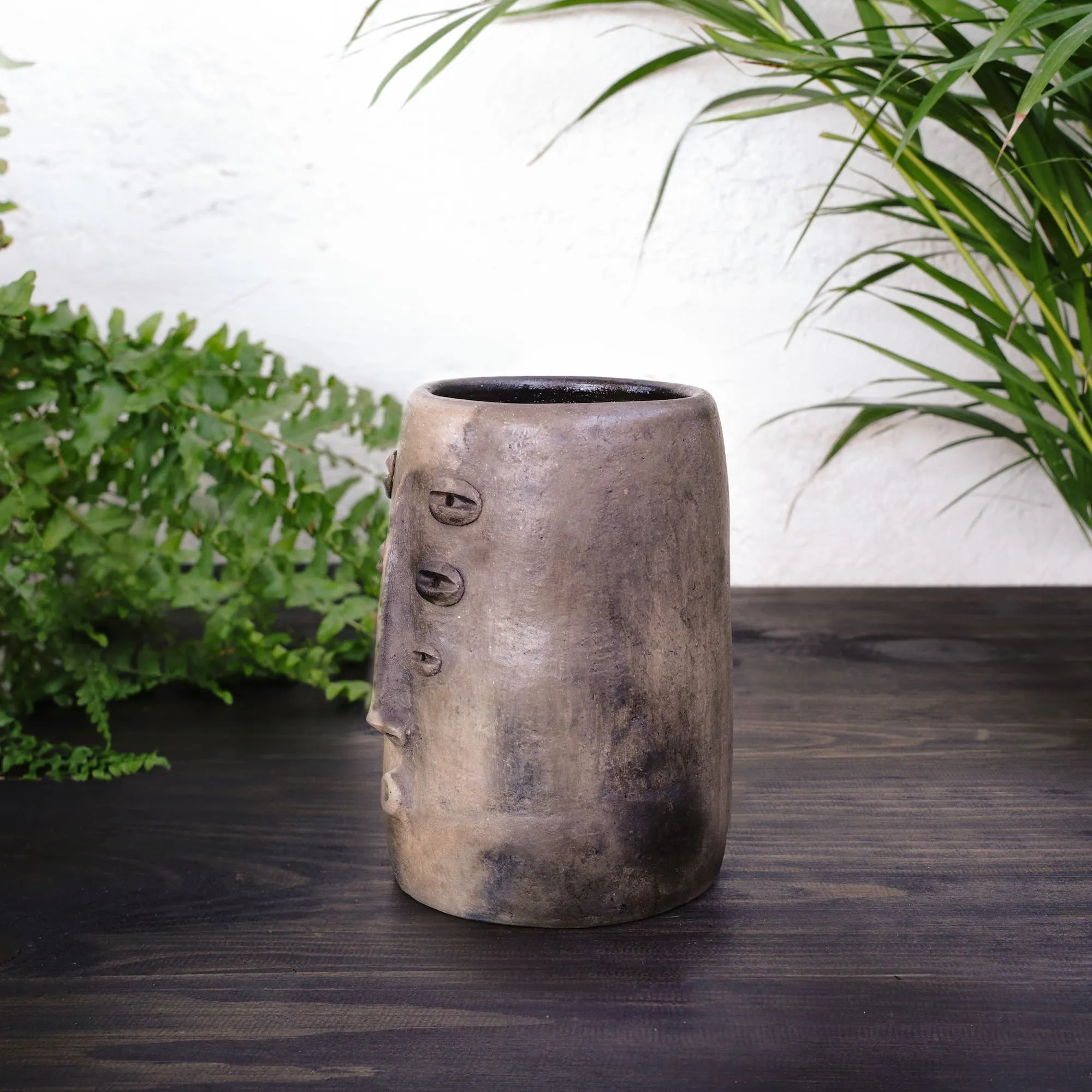 Bespoke Mexican Clay Tall Vase