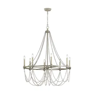 Beverly 36 in. 8 Lights Chandelier Gray Finish