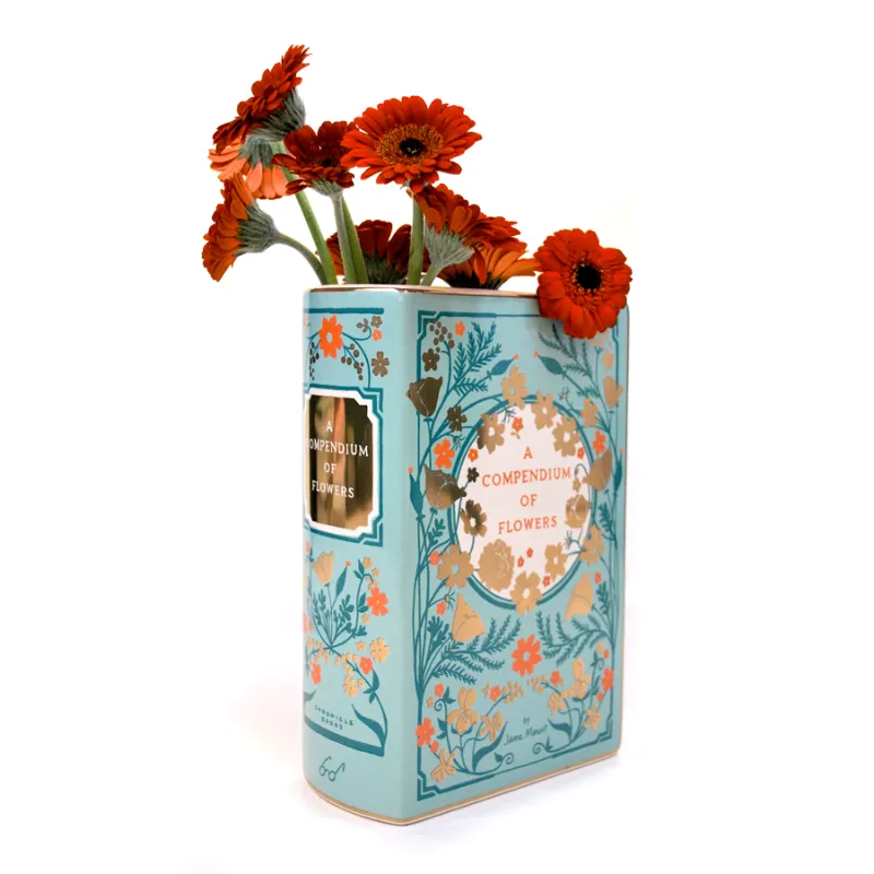 Bibliophile Ceramic Book Art Vases {multiple designs}