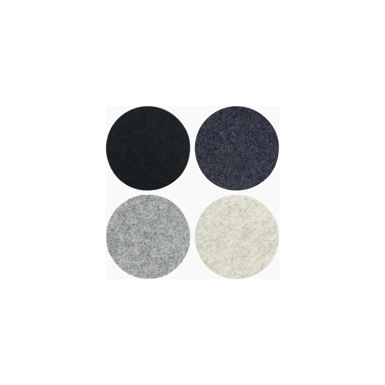 Bierfilzl Merino Wool Felt Round Coaster 4PK