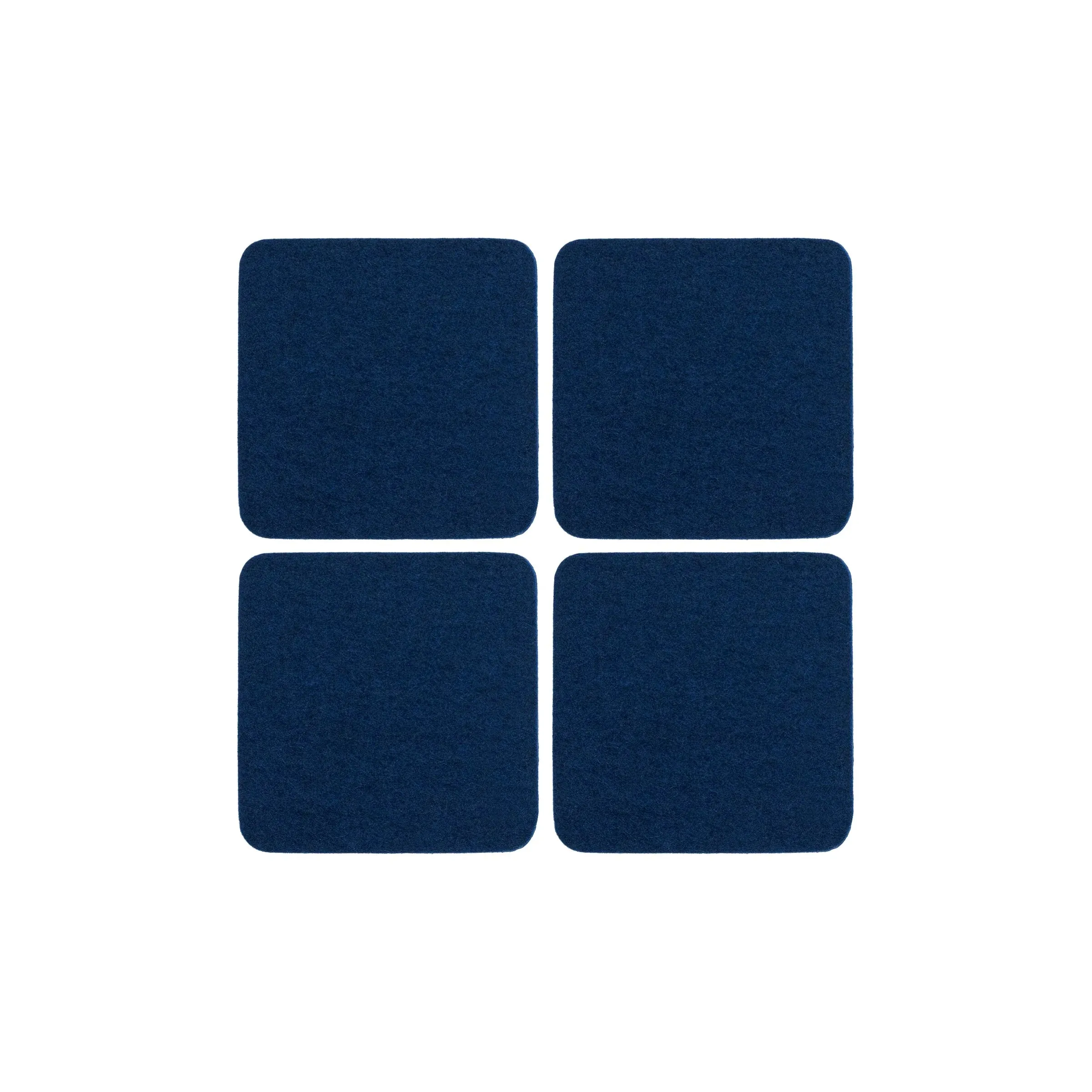 Bierfilzl Merino Wool Square Felt Coaster 4 pk