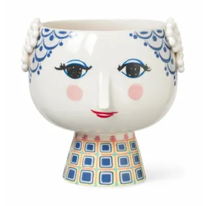 Bjørn Wiinblad Eva Planter With Foot Large, Blue