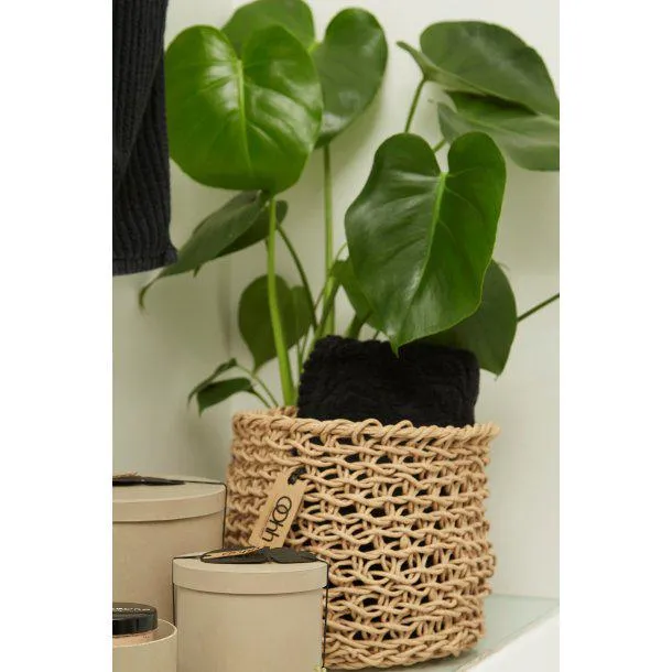 Black Handwoven Paper Baskets (Set of 18)