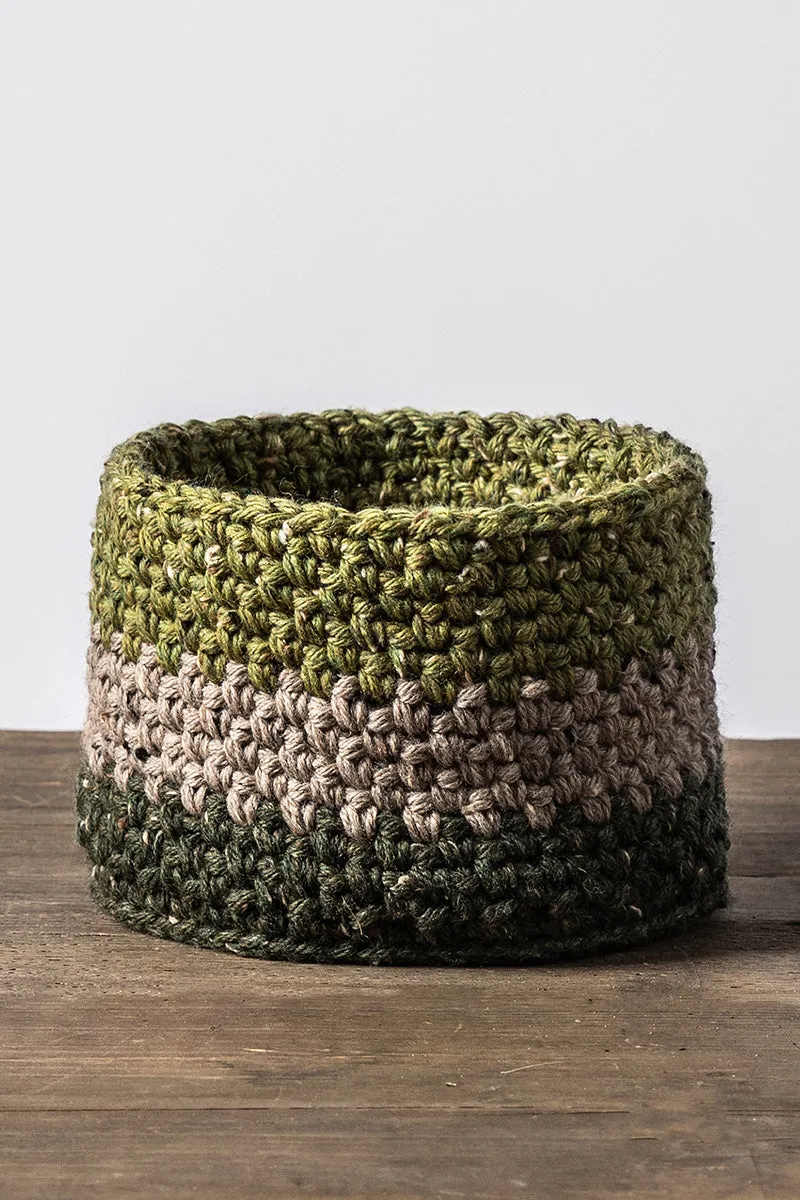 Blue Sky Fibers - Woolstok Tweed Patterns - Portage Crochet Baskets - PDF Download