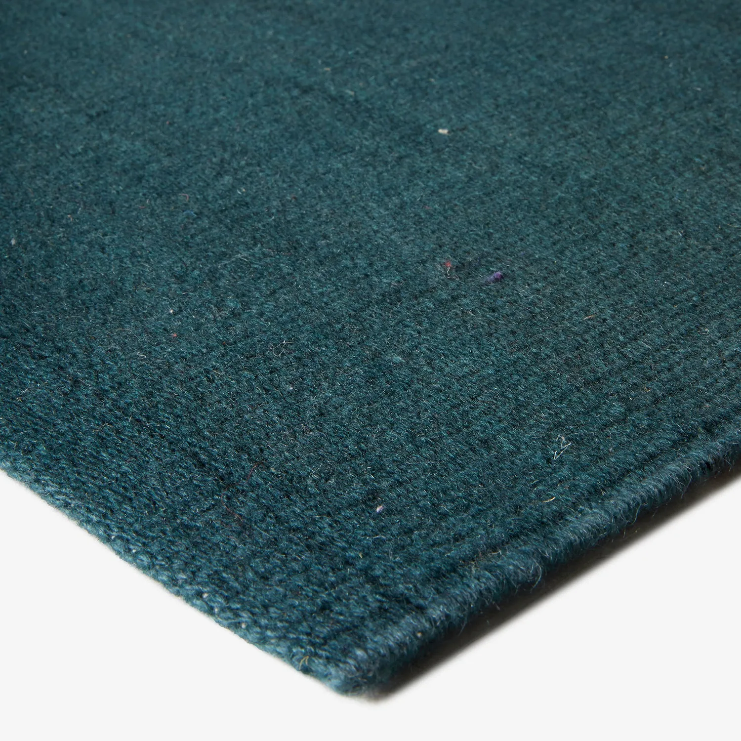Blue Textured Wool Rug - 8'8" x 10'1"