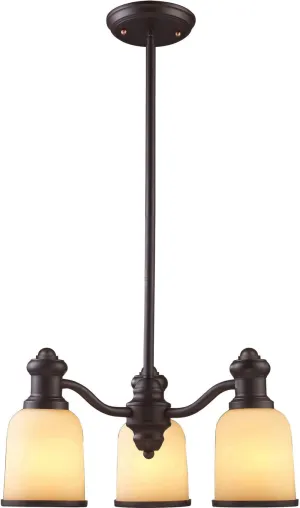 Brooksdale 3 Light Chandelier In Oil Bronze
