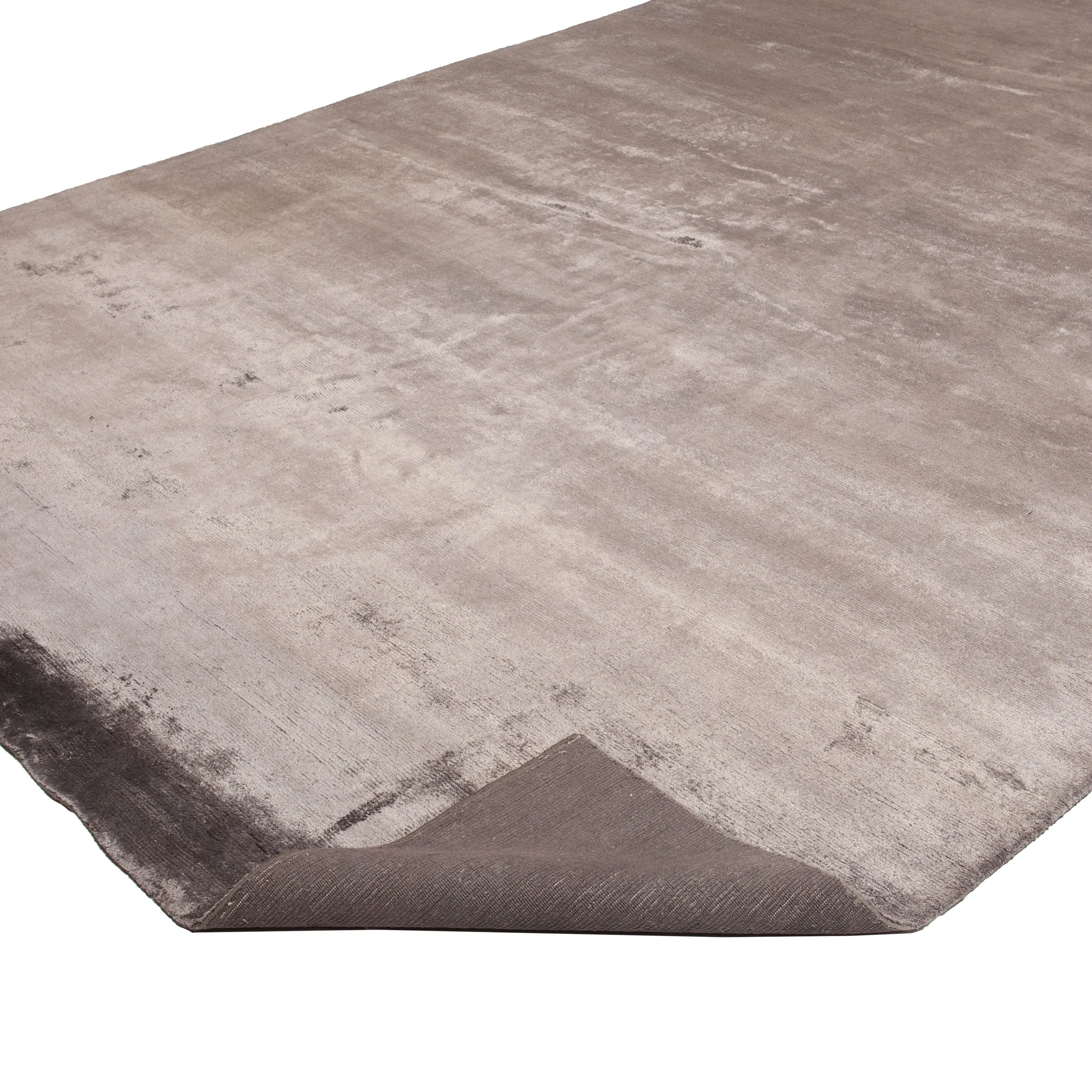 Brown Modern Tibetan Silk - 9' x 11'4"
