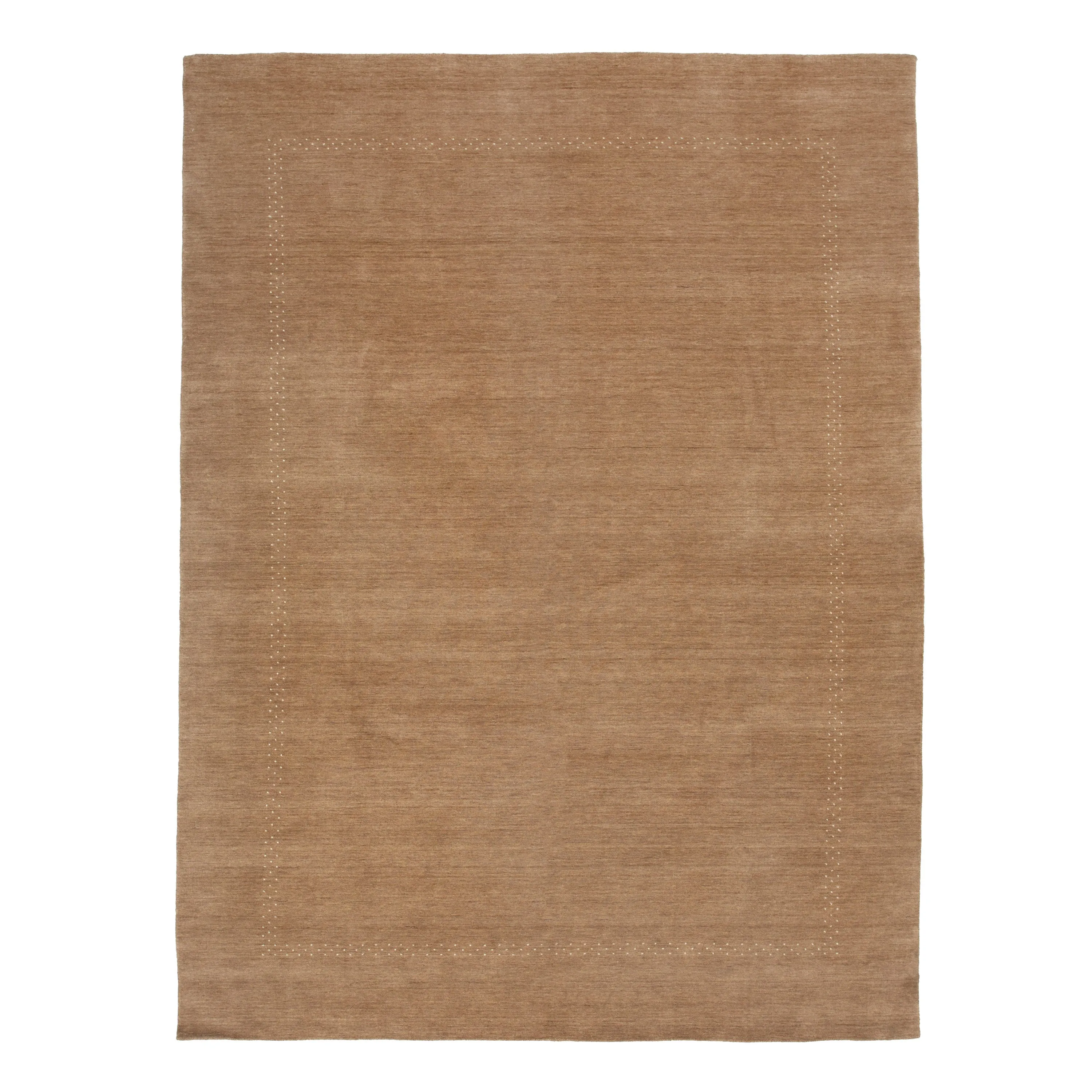 Brown Solid Indo Gabbeh Rug - 9'1" x 12'