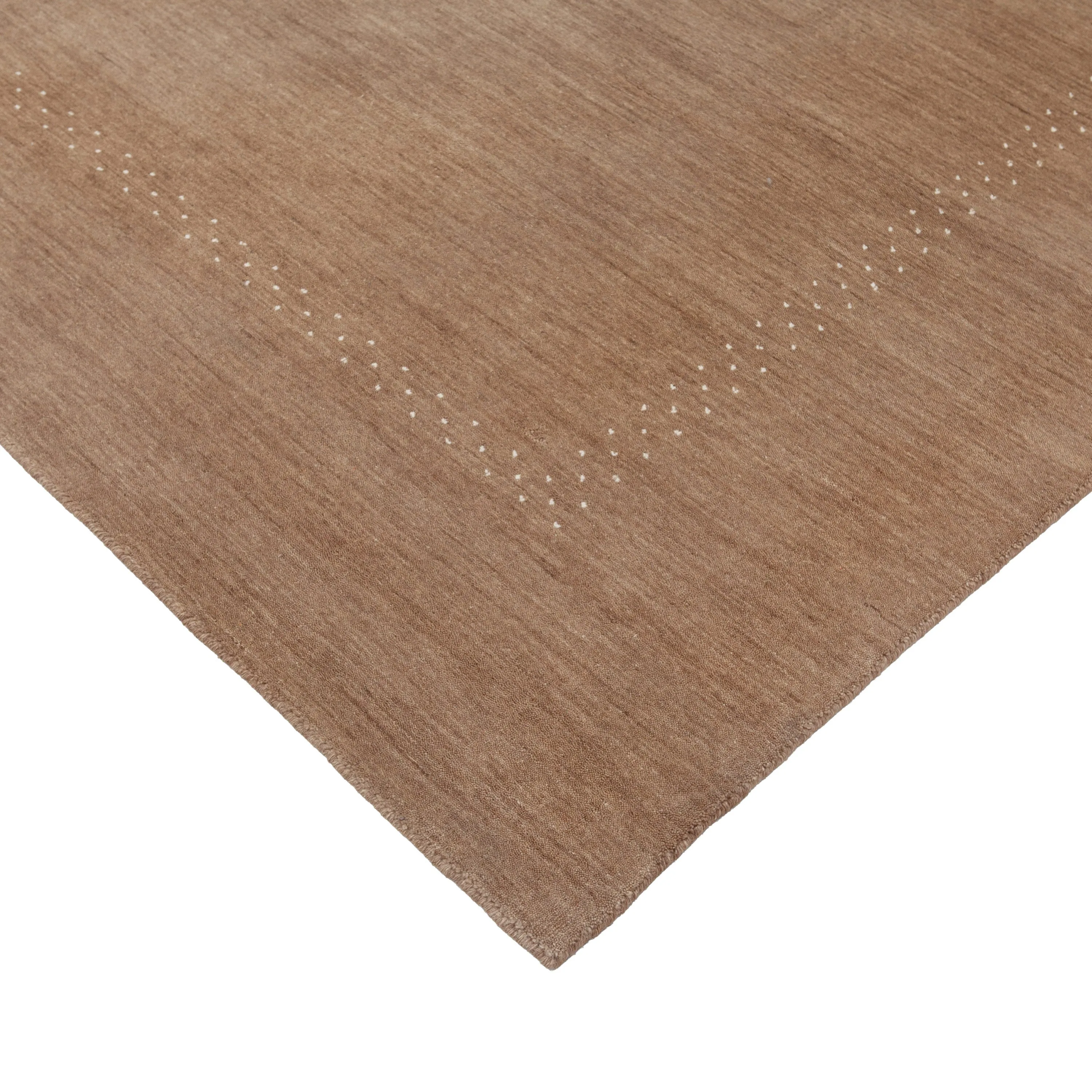 Brown Solid Indo Gabbeh Rug - 9'1" x 12'