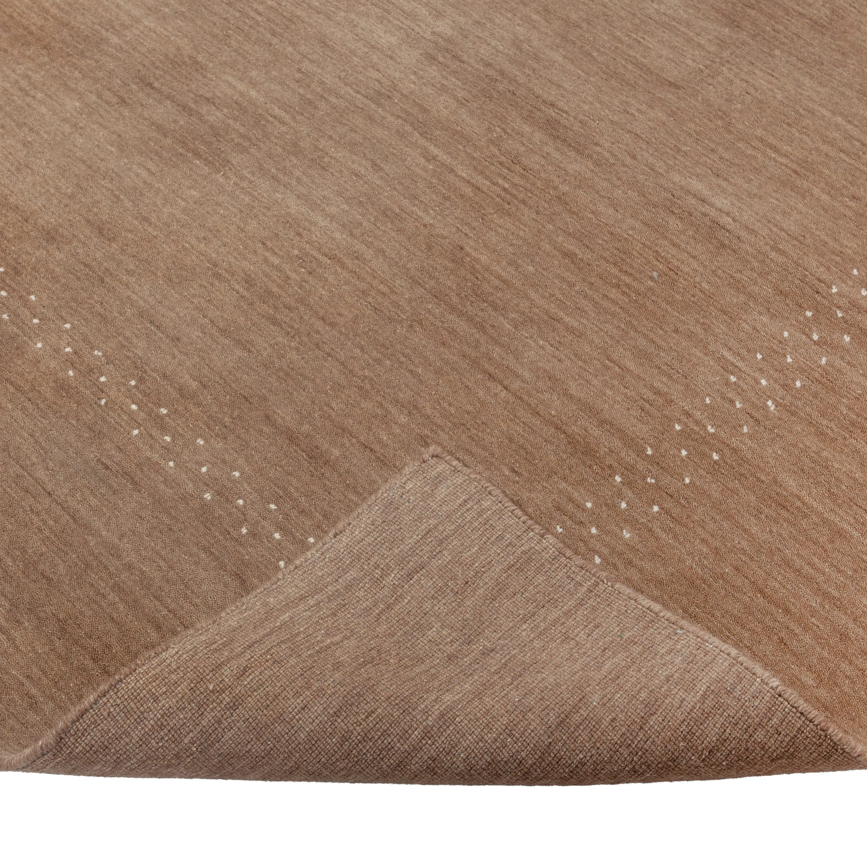 Brown Solid Indo Gabbeh Rug - 9'1" x 12'