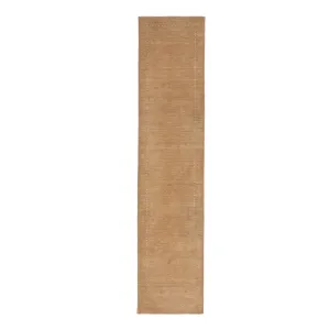 Brown Solid Indo Gabbeh Runner - 2'7" x 11'8"