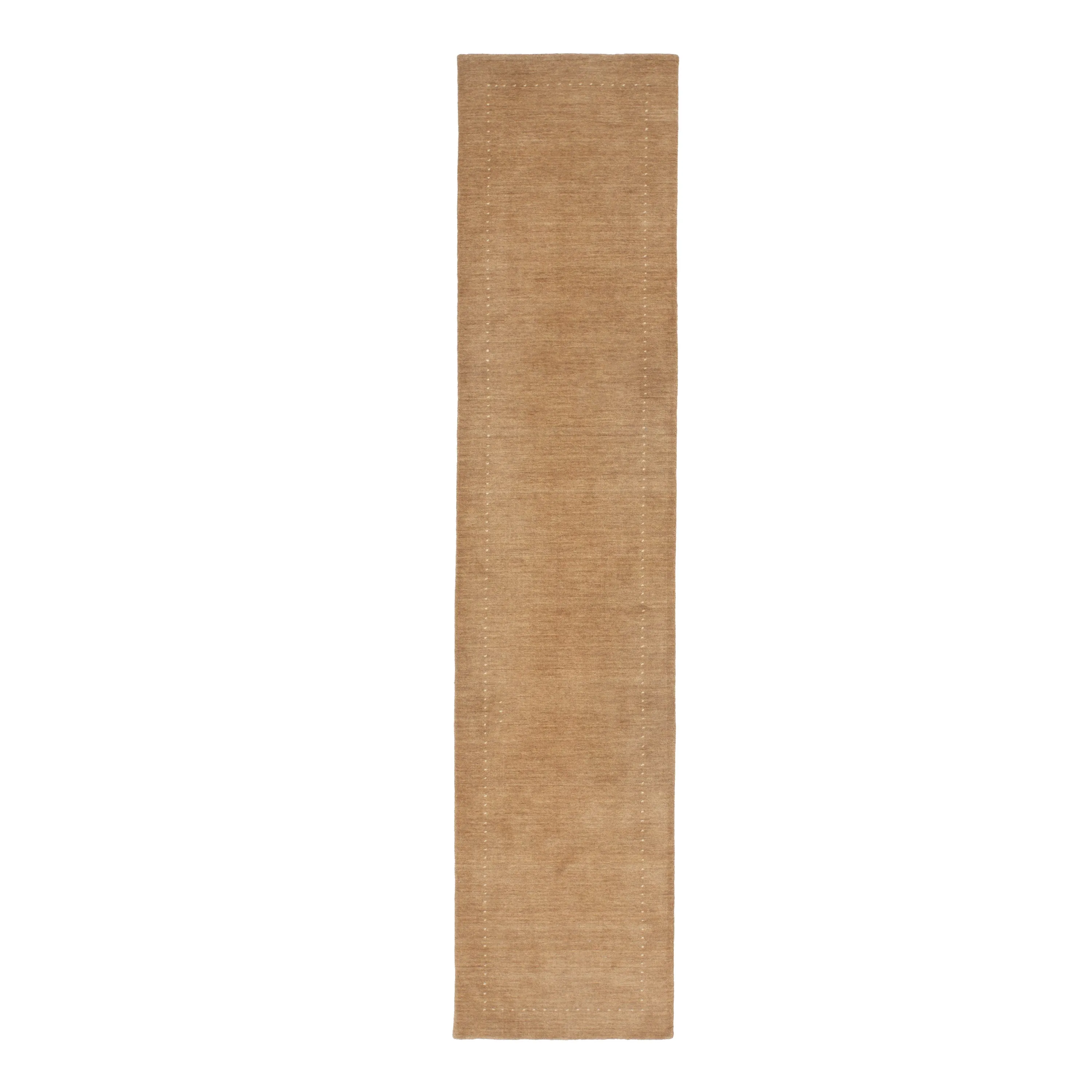 Brown Solid Indo Gabbeh Runner - 2'7" x 11'8"