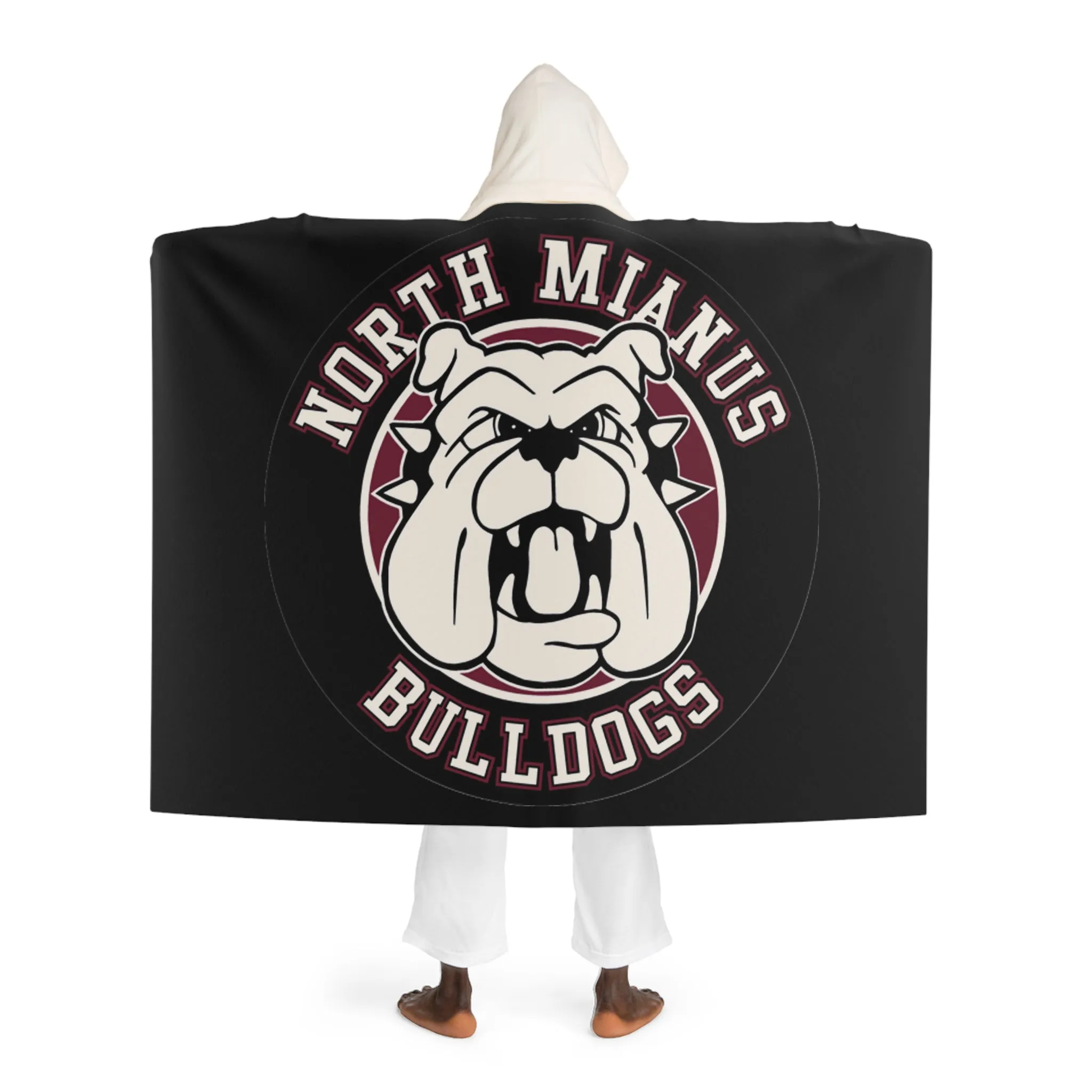 Bulldogs hooded blanket, Fan favorite for snuggling at the game or watching your favorite Bulldog in the stands