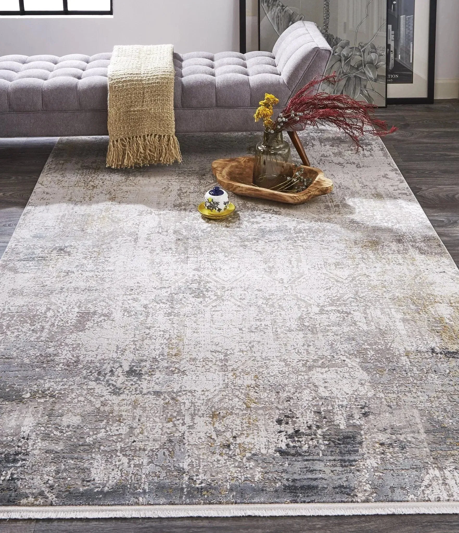 Cadiz 8663892F Ivory/Taupe Rug