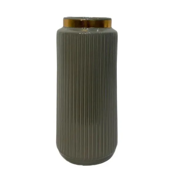 Ceramic Flower Vase Olive Large