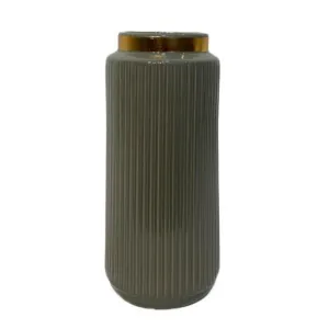Ceramic Flower Vase Olive Large