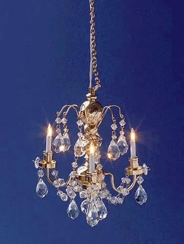 Chandelier 3 Up-arm Renaissance Crystal
