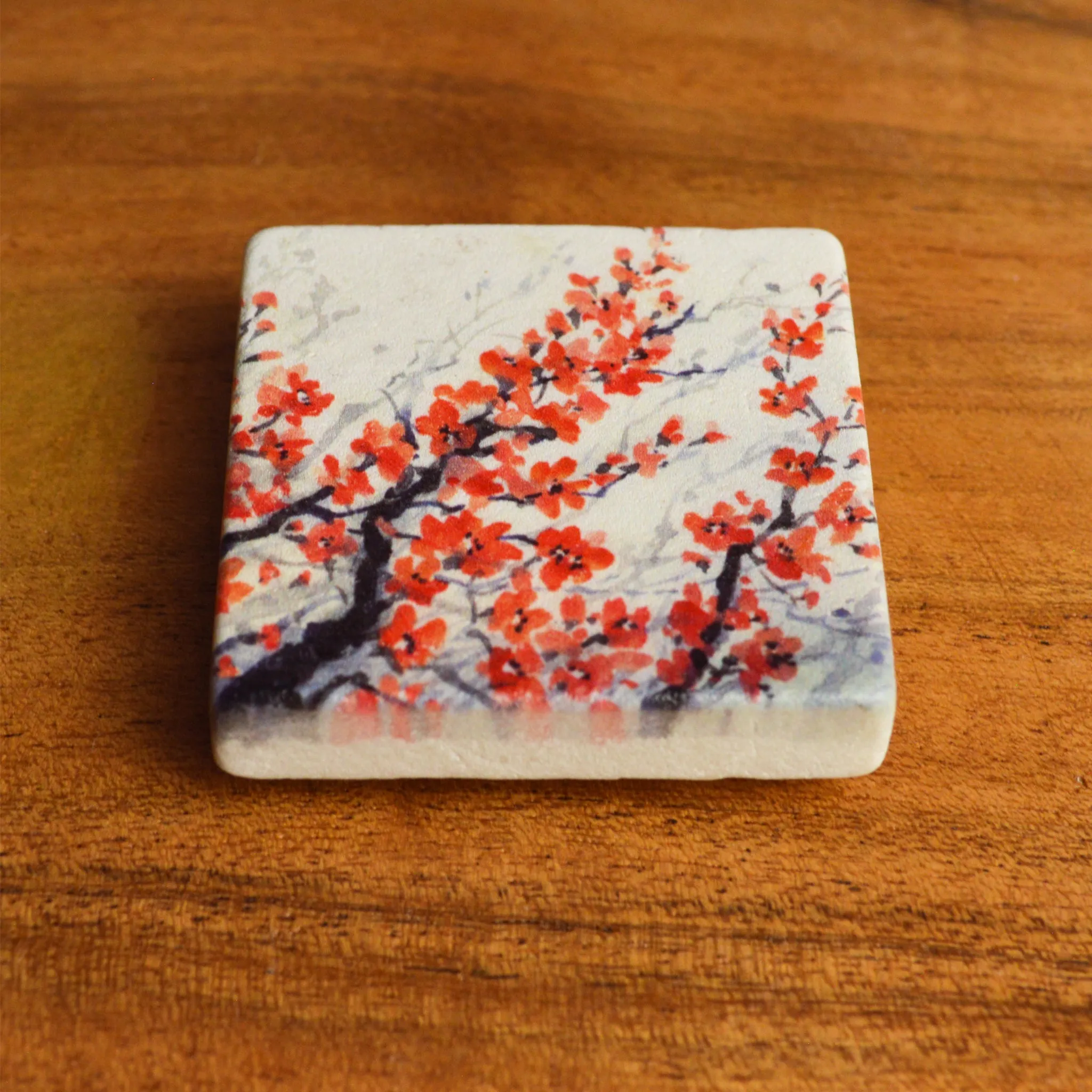 Cherry Blossom Tile Magnet