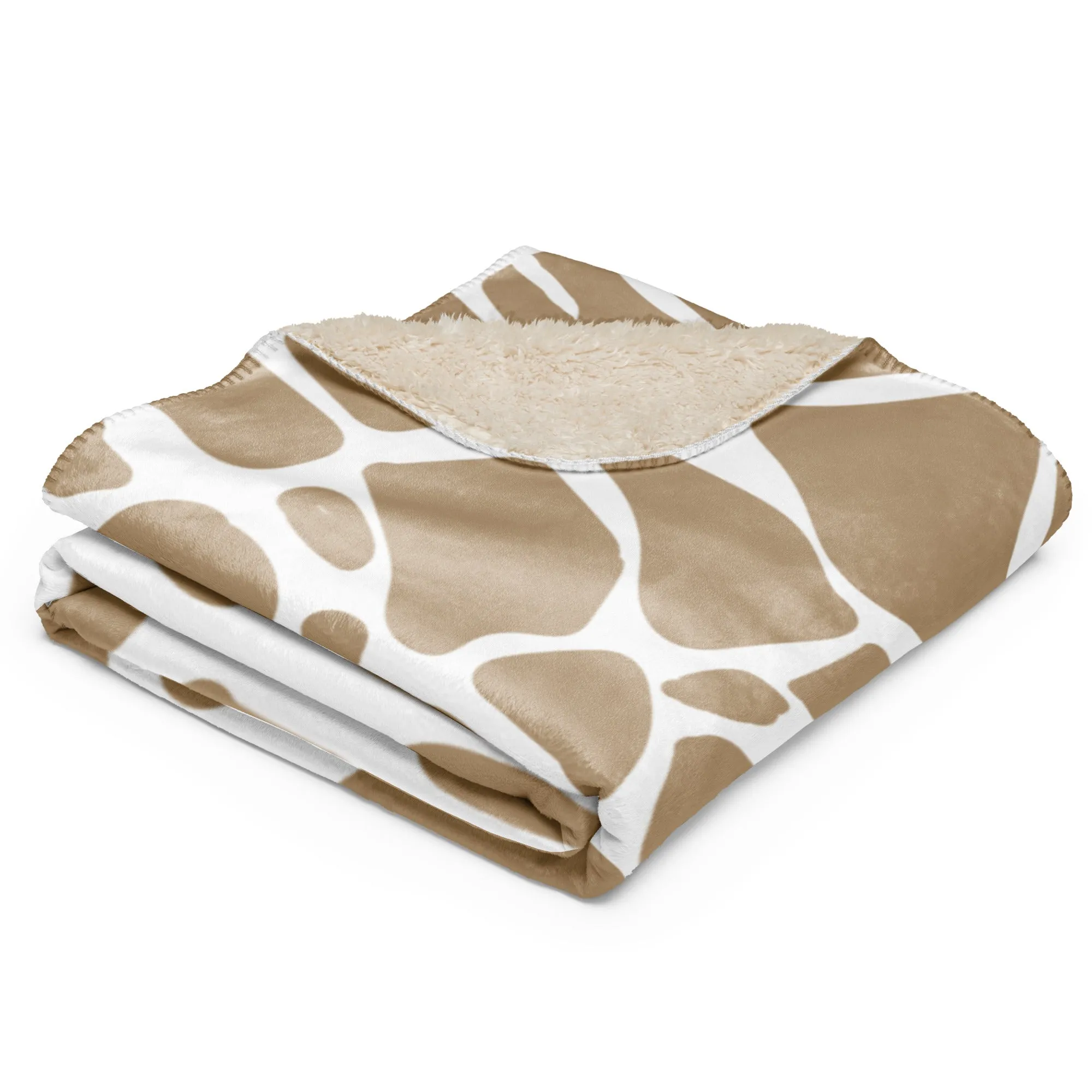 Chic Animal Print Sherpa blanket lioness-love