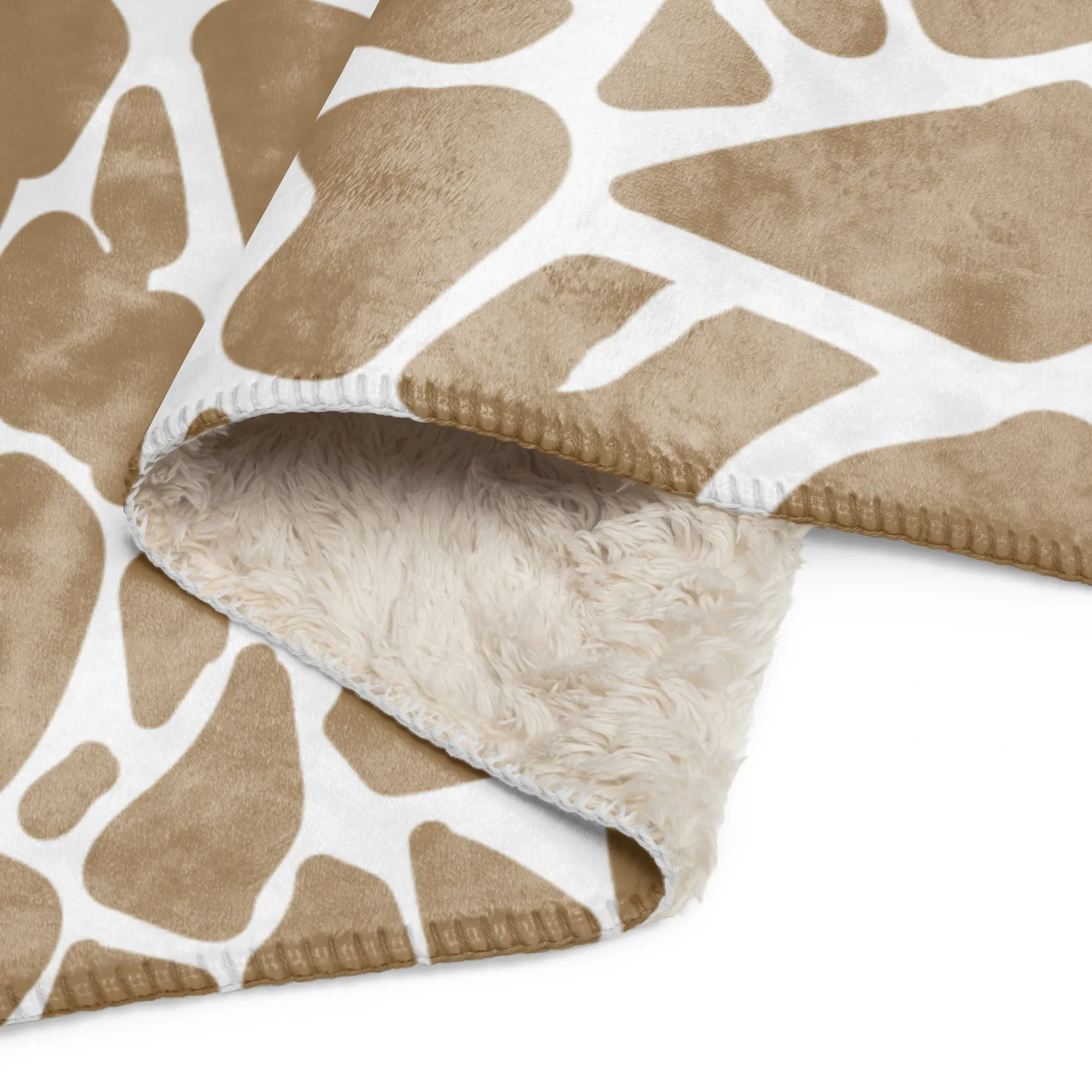 Chic Animal Print Sherpa blanket lioness-love