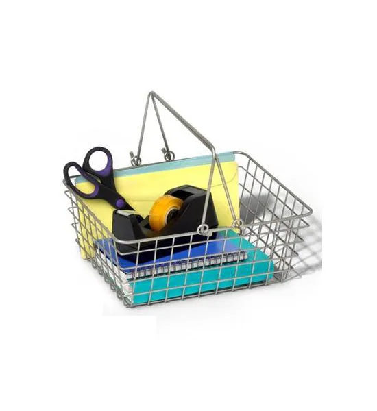 Chrome Wire Basket with Handles