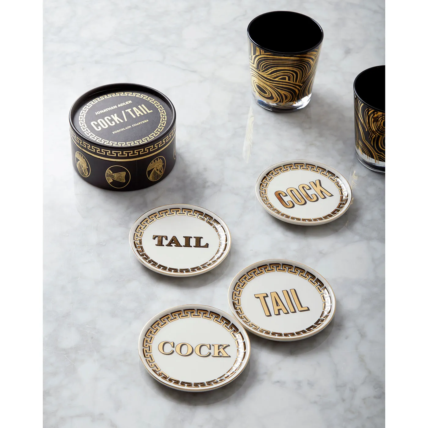 Cock/Tail Coasters