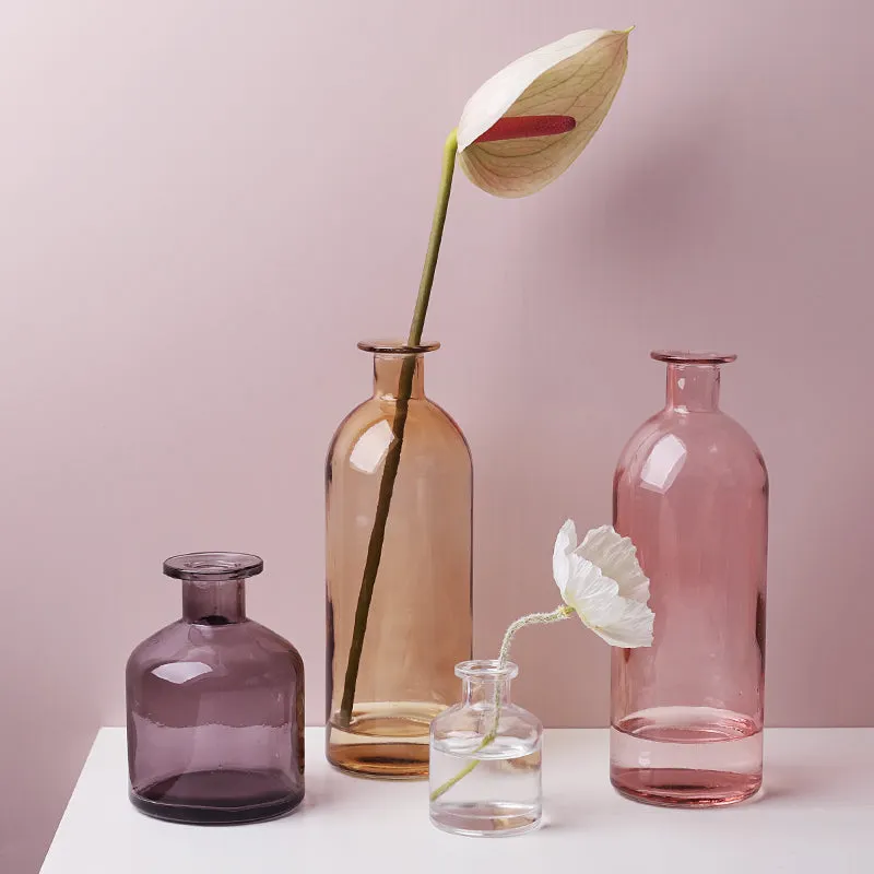 Colorful Glass Bud Vases
