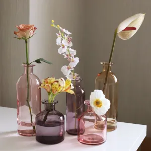 Colorful Glass Bud Vases